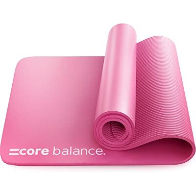 Balance Pilates Mat, Extra Thick Foam 10mm, Non Slip, Exercise Fitness Yoga, Compact Lightweight With Carry Strap, 180cm x 60cm x 1cm Balance Pilates Mat, Extra Thick Foam 10mm, Non Slip, Exercise Fitness Yoga, Compact Lightweight With Carry Strap, 180cm x 60cm x 1cm