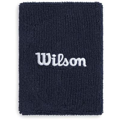Wilson Wide Terry Wristband, Made from High-Stretch Fabric, With Moisture Control, Comfort Without Distraction, Colour: Classic Navy, Size: One Size Wilson Wide Terry Wristband, Made from High-Stretch Fabric, With Moisture Control, Comfort Without Distraction, Colour: Classic Navy, Size: One Size