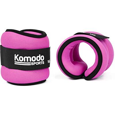 TekBox Komodo Pink Neoprene Ankle and Wrist Weights (2kg = 2 x 1kg) TekBox Komodo Pink Neoprene Ankle and Wrist Weights (2kg = 2 x 1kg)
