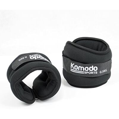Komodo Black Neoprene Ankle and Wrist Weights (3Kg = 2x 1.5Kg) Komodo Black Neoprene Ankle and Wrist Weights (3Kg = 2x 1.5Kg)