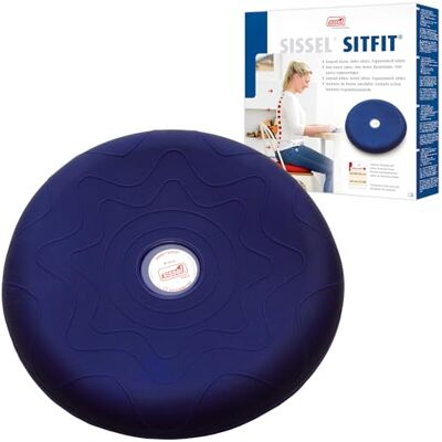 SISSEL ® SITFIT® Active Sitting Cushion Blue – Air-Filled Dynamic Seat Pad for Posture Support, Core Activation & Back Relief – Includes Pump, 33 cm SISSEL ® SITFIT® Active Sitting Cushion Blue – Air-Filled Dynamic Seat Pad for Posture Support, Core Activation & Back Relief – Includes Pump, 33 cm
