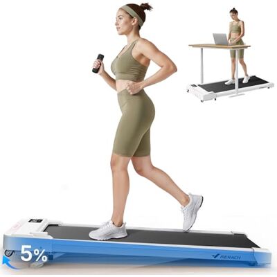 MERACH 2 in 1 Walking Pad with 5% Incline, 2-6 km/h Treadmill for Home, 3.0HP Under Desk Treadmill, Walking Pad for Home and Office, Remote Control, Load Capacity up to 136 kg, LED Display, APP(White) MERACH 2 in 1 Walking Pad with 5% Incline, 2-6 km/h Treadmill for Home, 3.0HP Under Desk Treadmill, Walking Pad for Home and Office, Remote Control, Load Capacity up to 136 kg, LED Display, APP(White)