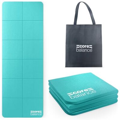Balance Foldable Travel Yoga Mat, Non-Slip, 173cm x 61cm, 4mm Thick TPE Foam, Textured Grip, Compact Folding Size, Lightweight & Portable, Tote Bag Included, Ideal for Yoga, Pilates & Exercise Balance Foldable Travel Yoga Mat, Non-Slip, 173cm x 61cm, 4mm Thick TPE Foam, Textured Grip, Compact Folding Size, Lightweight & Portable, Tote Bag Included, Ideal for Yoga, Pilates & Exercise