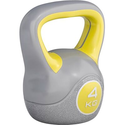 GORILLA SPORTS ® Contrast Vinyl Kettlebell 2-20 kg, Grey GORILLA SPORTS ® Contrast Vinyl Kettlebell 2-20 kg, Grey