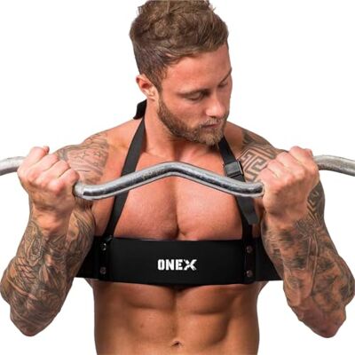 ONEX Arm Blaster for Biceps & Triceps Workout – Adjustable Bicep Curl Support for Muscle Isolation – Gym Training Arm Isolator for Weight Lifting, Bodybuilding, Fitness – Unisex ONEX Arm Blaster for Biceps & Triceps Workout – Adjustable Bicep Curl Support for Muscle Isolation – Gym Training Arm Isolator for Weight Lifting, Bodybuilding, Fitness – Unisex
