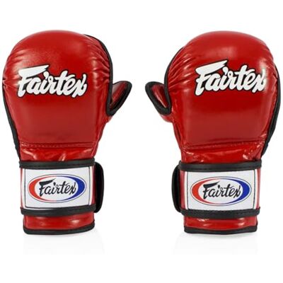Fairtex FGV15 MMA Sparring Gloves Double Wrist Wrap Closure Made from Premium Quality Leather Light Weight & Shock Absorbent Fairtex FGV15 MMA Sparring Gloves Double Wrist Wrap Closure Made from Premium Quality Leather Light Weight & Shock Absorbent