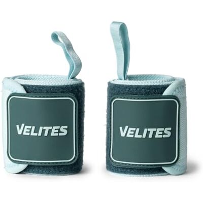Velites Flexible Fabric Wrist Wrap for CrossFit, Bar, One Size, Mint Velites Flexible Fabric Wrist Wrap for CrossFit, Bar, One Size, Mint