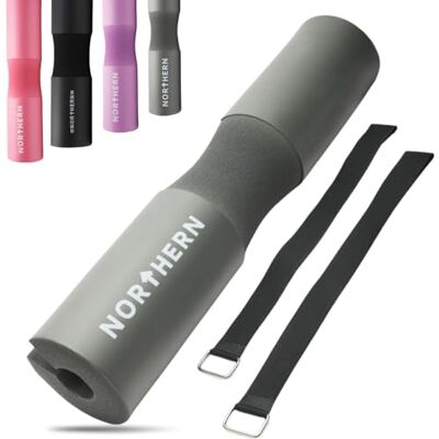 LIFTS AND GRAVY NORTHERN Barbell Squat Pad Extra Thick Foam Neck & Shoulder Support for Squats, Hip Thrusts & Weightlifting, Fits Standard & Olympic Bars LIFTS AND GRAVY NORTHERN Barbell Squat Pad Extra Thick Foam Neck & Shoulder Support for Squats, Hip Thrusts & Weightlifting, Fits Standard & Olympic Bars
