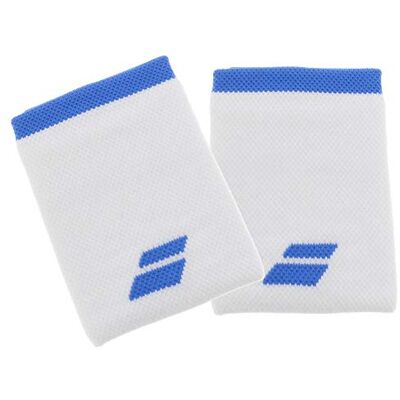 Babolat Logo Jumbo Wristband, Unisex Adults, White/Blue Aster (White) One Size Babolat Logo Jumbo Wristband, Unisex Adults, White/Blue Aster (White) One Size