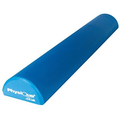 PHYSIQUE MANAGEMENT Physique Pro Foam Roller Blue Half Round (90cm x 15cm x 7.5cm) Back, Leg and Body Deep Tissue Muscle Massage Gym and Exercise Roller for Trigger Point Self Massage and Muscle Tension Relief PHYSIQUE MANAGEMENT Physique Pro Foam Roller Blue Half Round (90cm x 15cm x 7.5cm) Back, Leg and Body Deep Tissue Muscle Massage Gym and Exercise Roller for Trigger Point Self Massage and Muscle Tension Relief