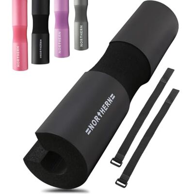 LIFTS AND GRAVY NORTHERN Barbell Squat Pad Extra Thick Foam Neck & Shoulder Support for Squats, Hip Thrusts & Weightlifting, Fits Standard & Olympic Bars LIFTS AND GRAVY NORTHERN Barbell Squat Pad Extra Thick Foam Neck & Shoulder Support for Squats, Hip Thrusts & Weightlifting, Fits Standard & Olympic Bars