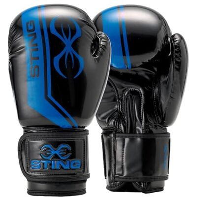 STING Armalite Boxing Gloves for Training and Sparring SLV3 Outer Skin Construction, SAS Layering, Hi Flow Core Padding, Comfortline 3D Liner, Wrist Strap, Round-Shouldered Design STING Armalite Boxing Gloves for Training and Sparring SLV3 Outer Skin Construction, SAS Layering, Hi Flow Core Padding, Comfortline 3D Liner, Wrist Strap, Round-Shouldered Design