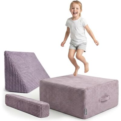 KiddyMoon Kids Indoor Trampoline 2 In 1, Removable Washable Zip Ribbed Cover, Mini Trampoline For Home KiddyMoon Kids Indoor Trampoline 2 In 1, Removable Washable Zip Ribbed Cover, Mini Trampoline For Home