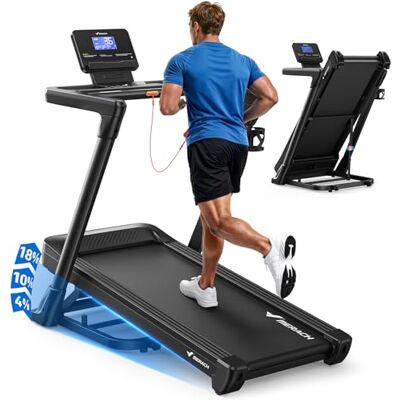 MERACH Performance Treadmill, 18% Auto Incline, 46CM Wide Running Belt MERACH Performance Treadmill, 18% Auto Incline, 46CM Wide Running Belt