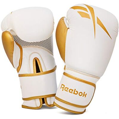 Reebok Boxing Gloves - White & Gold 10oz - Boxing Gloves Reebok Boxing Gloves - White & Gold 10oz - Boxing Gloves