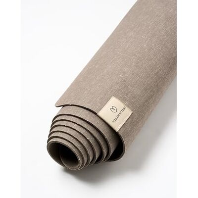 Yogamatters Eco Rise Yoga Mat 3mm Eco Friendly and Vegan Natural Tree Rubber Non-Slip Exercise Mat for Yoga, Pilates, Gym and Fitness (Deep Taupe) Yogamatters Eco Rise Yoga Mat 3mm Eco Friendly and Vegan Natural Tree Rubber Non-Slip Exercise Mat for Yoga, Pilates, Gym and Fitness (Deep Taupe)