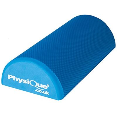 PHYSIQUE MANAGEMENT Physique Pro Foam Roller Blue Half Round (30cm x 15cm x 7.5cm) Back, Leg and Body Deep Tissue Muscle Massage Gym and Exercise Roller for Trigger Point Self Massage and Muscle Tension Relief PHYSIQUE MANAGEMENT Physique Pro Foam Roller Blue Half Round (30cm x 15cm x 7.5cm) Back, Leg and Body Deep Tissue Muscle Massage Gym and Exercise Roller for Trigger Point Self Massage and Muscle Tension Relief