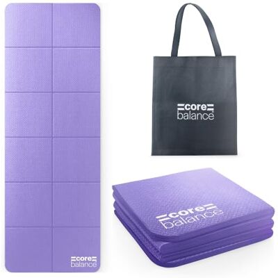 Balance Foldable Travel Yoga Mat, Non-Slip, 173cm x 61cm, 4mm Thick TPE Foam, Textured Grip, Compact Folding Size, Lightweight & Portable, Tote Bag Included, Ideal for Yoga, Pilates & Exercise Balance Foldable Travel Yoga Mat, Non-Slip, 173cm x 61cm, 4mm Thick TPE Foam, Textured Grip, Compact Folding Size, Lightweight & Portable, Tote Bag Included, Ideal for Yoga, Pilates & Exercise
