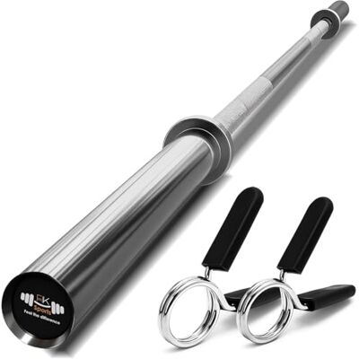 fk sports 6ft Olympic Barbell Bar 2" Standard Weight Lifting Chrome Finished Bars, Anti-Slip Hand Grip Barbell Gym Strength Training Fitness 4Ft, 5Ft, 6Ft And 7Ft (6 ft) fk sports 6ft Olympic Barbell Bar 2" Standard Weight Lifting Chrome Finished Bars, Anti-Slip Hand Grip Barbell Gym Strength Training Fitness 4Ft, 5Ft, 6Ft And 7Ft (6 ft)