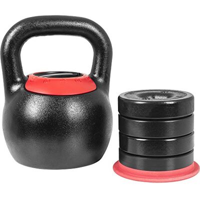 GORILLA SPORTS Adjustable Kettlebell Weights 8kg – 16 kg or 16 kg to 24kg For Functional Fitness, 16 KG GORILLA SPORTS Adjustable Kettlebell Weights 8kg – 16 kg or 16 kg to 24kg For Functional Fitness, 16 KG
