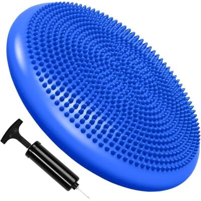 ONEX Wobble Balance Cushion Board for Fitness Exercise, Core Workout, Back Pain Relief, Sensory Cushion for Chair – Stability Disc Seat to Improve Sitting Posture for Adults or Children (Blue) ONEX Wobble Balance Cushion Board for Fitness Exercise, Core Workout, Back Pain Relief, Sensory Cushion for Chair – Stability Disc Seat to Improve Sitting Posture for Adults or Children (Blue)