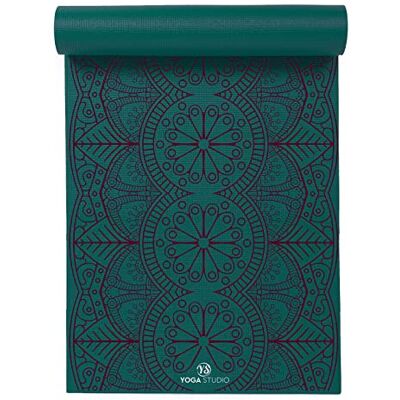 Yoga Studio Designed Sticky Yoga Mat Oeko-Tex Tear Proof Non-Slip Workout Exercise Gym Fitness Mandala Yoga & Pilates Mat 183cm x 61cm x 6mm Teal Mat Dew Drop Mandala Yoga Studio Designed Sticky Yoga Mat Oeko-Tex Tear Proof Non-Slip Workout Exercise Gym Fitness Mandala Yoga & Pilates Mat 183cm x 61cm x 6mm Teal Mat Dew Drop Mandala