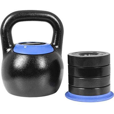 GORILLA SPORTS Adjustable Kettlebell Weights 8kg – 16 kg or 16 kg to 24kg For Functional Fitness, 24 KG GORILLA SPORTS Adjustable Kettlebell Weights 8kg – 16 kg or 16 kg to 24kg For Functional Fitness, 24 KG