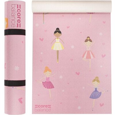 Balance Kids Yoga Mat, 152cm x 60cm, Ballerina Pattern Balance Kids Yoga Mat, 152cm x 60cm, Ballerina Pattern