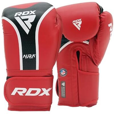 RDX Sports AURA Boxing Gloves - Red - Large RDX Sports AURA Boxing Gloves - Red - Large