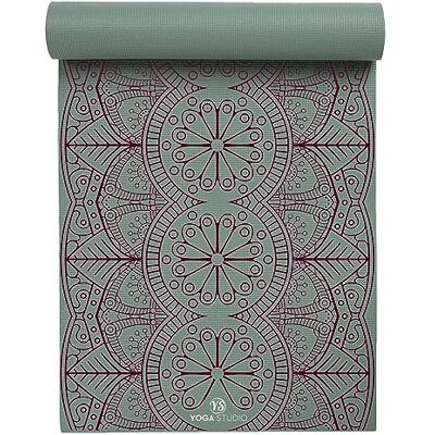 Yoga Studio Designed Sticky Yoga Mat Oeko-Tex Tear Proof Non-Slip Workout Exercise Gym Fitness Mandala Yoga & Pilates Mat 183cm x 61cm x 6mm Sage Green Mat Dew Drop Mandala Yoga Studio Designed Sticky Yoga Mat Oeko-Tex Tear Proof Non-Slip Workout Exercise Gym Fitness Mandala Yoga & Pilates Mat 183cm x 61cm x 6mm Sage Green Mat Dew Drop Mandala