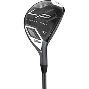Wilson Men's W/S Launch Pad FY Club Hybrid, R-Flex, For Left-Handed Golfers, Graphite, 19.5 Degree Loft Wilson Men's W/S Launch Pad FY Club Hybrid, R-Flex, For Left-Handed Golfers, Graphite, 19.5 Degree Loft