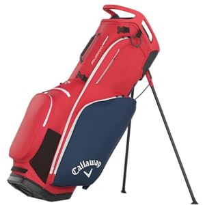 Callaway Golf Fairway 14 HD Waterproof Stand Bag 2026, Red/White/Navy Callaway Golf Fairway 14 HD Waterproof Stand Bag 2026, Red/White/Navy