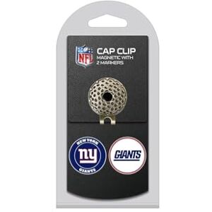 Team Golf NFL New York Giants Cap Clip With 2 Golf Ball Markers Golf Cap Clip with 2 Removable Double-Sided Enamel Magnetic Ball Markers, Attaches Easily to Hats Team Golf NFL New York Giants Cap Clip With 2 Golf Ball Markers Golf Cap Clip with 2 Removable Double-Sided Enamel Magnetic Ball Markers, Attaches Easily to Hats