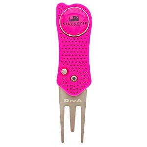 Twisted Frog DivA Aero ST Auto-Open Golf Divot Repair Tool and Ball Marker Pink Twisted Frog DivA Aero ST Auto-Open Golf Divot Repair Tool and Ball Marker Pink