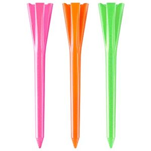 Izzo Golf Plastic Golf Tees, 1.5 Inch, Neon Mix Izzo Golf Plastic Golf Tees, 1.5 Inch, Neon Mix