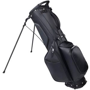 Wilson The 1914 Golf Carry Bag with PU Leather Exterior and Carbon Fiber Legs, Unisex, Colour: Black Wilson The 1914 Golf Carry Bag with PU Leather Exterior and Carbon Fiber Legs, Unisex, Colour: Black