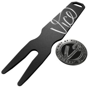 Vice Golf Gator Divot Tool + Ball Marker Set Gunmetal Vice Golf Gator Divot Tool + Ball Marker Set Gunmetal