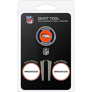 Team Golf NFL Denver Broncos Divot Tool - Divot Tool with 3 Magnetic Ball Markers Team Golf NFL Denver Broncos Divot Tool - Divot Tool with 3 Magnetic Ball Markers