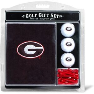 Team Golf NCAA Georgia Bulldogs Gift Set: Embroidered Golf Towel, 3 Golf Balls, and 14 Golf Tees 2-3/4" Regulation, Tri-Fold Towel 16" x 22" & 100% Cotton Team Golf NCAA Georgia Bulldogs Gift Set: Embroidered Golf Towel, 3 Golf Balls, and 14 Golf Tees 2-3/4" Regulation, Tri-Fold Towel 16" x 22" & 100% Cotton
