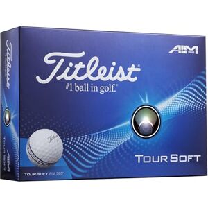 Titleist Tour Soft AIM 360 Golf Ball, Pack of 12, White Titleist Tour Soft AIM 360 Golf Ball, Pack of 12, White
