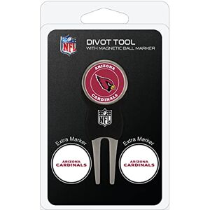 Team Golf NFL Arizona Cardinals Divot Tool Pack With 3 Golf Ball Markers Divot Tool with 3 Golf Ball Markers Pack, Markers are Removable Magnetic Double-Sided Enamel Team Golf NFL Arizona Cardinals Divot Tool Pack With 3 Golf Ball Markers Divot Tool with 3 Golf Ball Markers Pack, Markers are Removable Magnetic Double-Sided Enamel