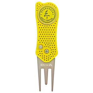 Twisted Frog DivA Aero ST Auto-Open Golf Divot Repair Tool and Ball Marker Yellow Twisted Frog DivA Aero ST Auto-Open Golf Divot Repair Tool and Ball Marker Yellow