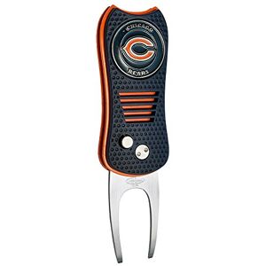 Team Golf NFL Chicago Bears Switchblade Divot Tool with Double-Sided Magnetic Ball Marker, Features Patented Single Prong Design, Causes Less Damage to Greens, Switchblade Mechanism Team Golf NFL Chicago Bears Switchblade Divot Tool with Double-Sided Magnetic Ball Marker, Features Patented Single Prong Design, Causes Less Damage to Greens, Switchblade Mechanism