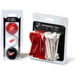 Team Golf NHL Detroit Red Wings 3 Golf Balls And 50 Golf Tees Logo Imprinted Golf Balls (3 Count) & 2-3/4" Regulation Golf Tees (50 Count), Multi Colored Team Golf NHL Detroit Red Wings 3 Golf Balls And 50 Golf Tees Logo Imprinted Golf Balls (3 Count) & 2-3/4" Regulation Golf Tees (50 Count), Multi Colored