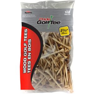 PrideSports Pride Golf Tee, 2-3/4-Inch Deluxe Tee, 100 Count Bag, Natural PrideSports Pride Golf Tee, 2-3/4-Inch Deluxe Tee, 100 Count Bag, Natural