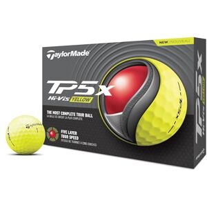 TaylorMade TP5X Yellow Golf Balls - 12 Pack TaylorMade TP5X Yellow Golf Balls - 12 Pack