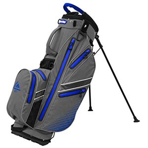 Longridge Elements Waterproof Golf Stand Bag with 8-Way Divider, Grey/Royal Blue Longridge Elements Waterproof Golf Stand Bag with 8-Way Divider, Grey/Royal Blue