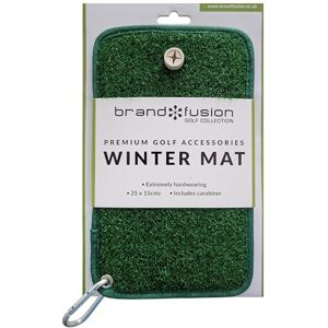 Brand Fusion Golf Winter Mat – Compact 25 x 15 cm Practice Mat with Carabiner Clip & Rubber Tee Insert – Durable, Natural Turf Look for Winter Golf Practice (Tee Not Included) Brand Fusion Golf Winter Mat – Compact 25 x 15 cm Practice Mat with Carabiner Clip & Rubber Tee Insert – Durable, Natural Turf Look for Winter Golf Practice (Tee Not Included)