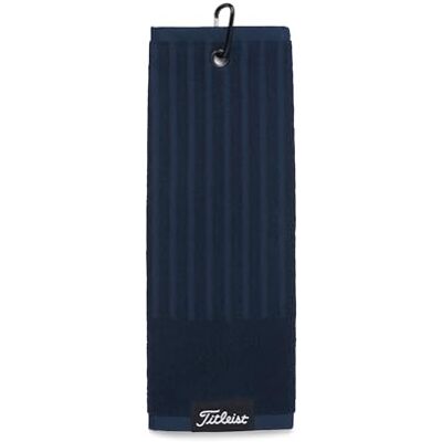 Titleist Tri-Fold Cart Golf Towel, Navy Titleist Tri-Fold Cart Golf Towel, Navy