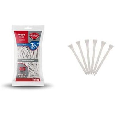 Masters White Wooden Tees 3 1/4" 85 Pack Masters White Wooden Tees 3 1/4" 85 Pack